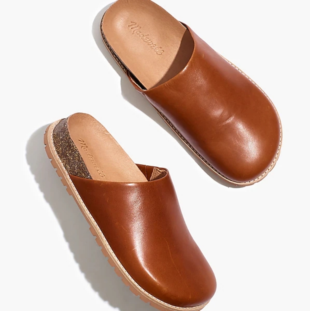 The Layne Clog Mule in Leather Size 7